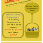 Bridal Party Sunglasses Pack- The Best Gift Ideas for Summer Weddings summer-offer