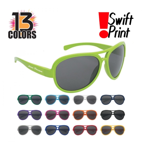 Custom Printed Navigator Sunglasses w/ 13 Colors