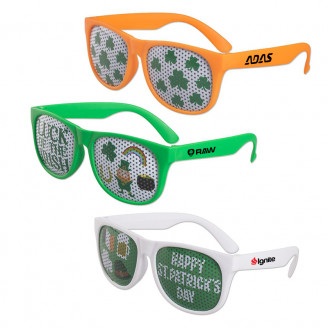 St. Patrickbs Day Art Pinhole Sunglasses