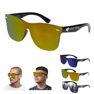 Del Mar Tide Rimless Reflective Sunglasses