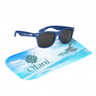 Malibu Sunglasses with Rpet Microfiber Sunglass Pouch Malibu Sunglasses with Rpet Microfiber Sunglass Pouch
