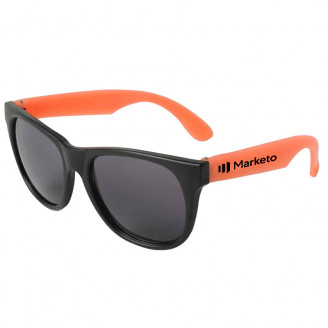 Black Framed Neon Sunglasses