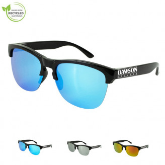 Cambria Recycled Half Frame Reflective Sunglasses Cambria Recycled Half Frame Reflective Sunglasses