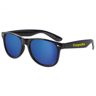 Iconic Black Frame with Mirror Lens Sunglasses