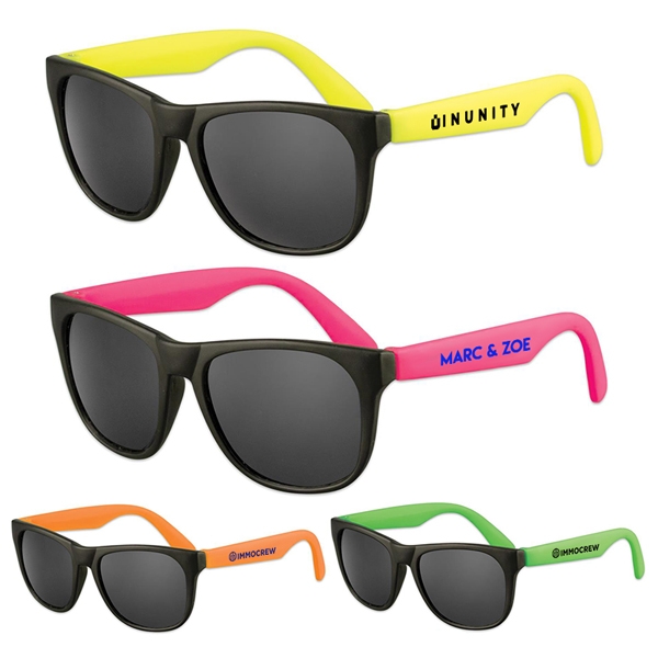 Personalized neon sunglasses sales party favors