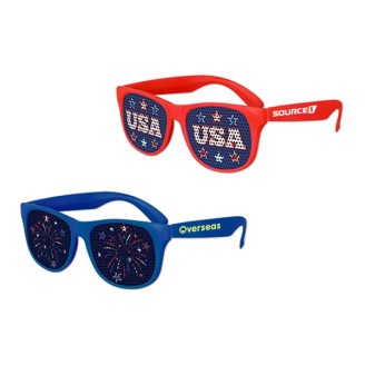 Custom USA Patriotic Art Pinhole Sunglasses Custom USA Patriotic Art Pinhole Sunglasses