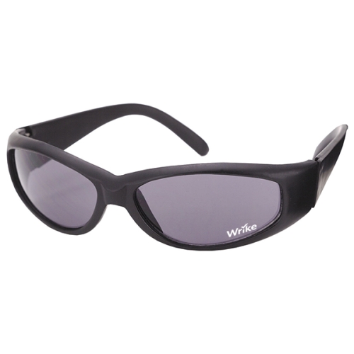 Racer Style Black Imprinted Sunglasses