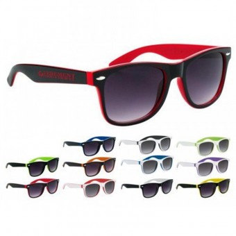 Two-Tone Malibu Sunglasses w/ 12 Colors