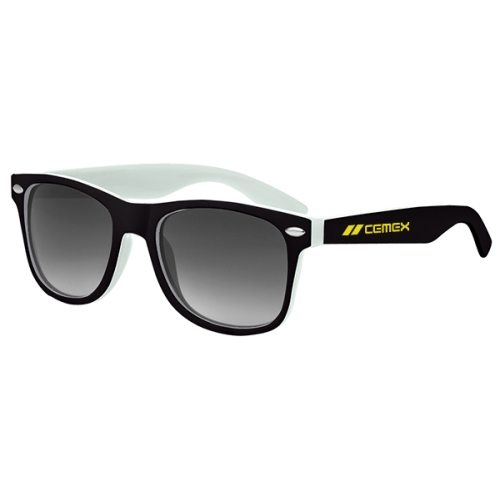 Two-Tone Malibu Sunglasses w/ 12 Colors