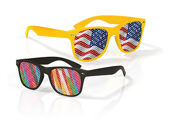 PRINTED LENS SUNGLASSES